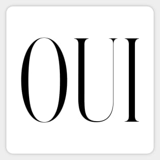 Oui Couture Style Slogan Sticker